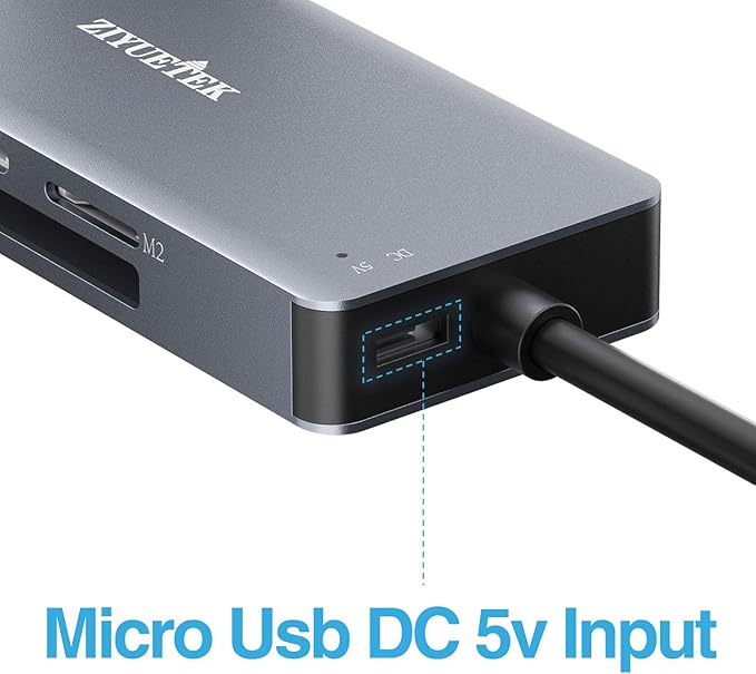 USB C SD Card Reader,5- in-1 Aluminum Thunderbolt 3 Memory Card Reader for CF, SD/SDHC,TF/Micro SD/MS/M2,CompactFlash Card for iPhone 15/16/Pro Max Android Windows MacBook