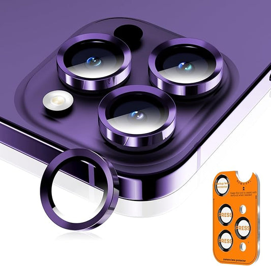 Wumigoo Camera Lens Protector for iPhone 14 Pro Max/14 Pro- Deep Purple