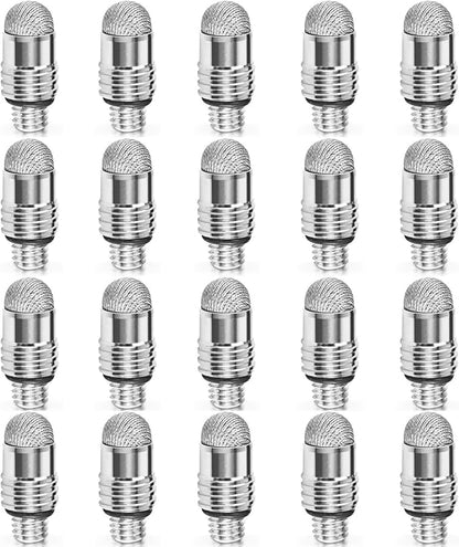 Mesh Fiber Stylus Pen Replacement Tips (20 Pcs) for Capacitive Touch Screen, High Sensitivity, Soft, No Scratch, Slow wear, Smartphone,Tablet Stylus Fibre Nibs