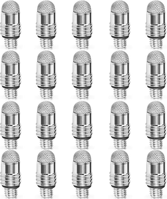 Mesh Fiber Stylus Pen Replacement Tips (20 Pcs) for Capacitive Touch Screen, High Sensitivity, Soft, No Scratch, Slow wear, Smartphone,Tablet Stylus Fibre Nibs