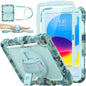 SEYMAC stock Case for iPad (A16) 11th/10th Generation 11''/10.9'' 2025/2022, Full-Body Drop Protection Case with Screen Protector &360° Rotate Hand Strap/Stand, SkyBlue Camo