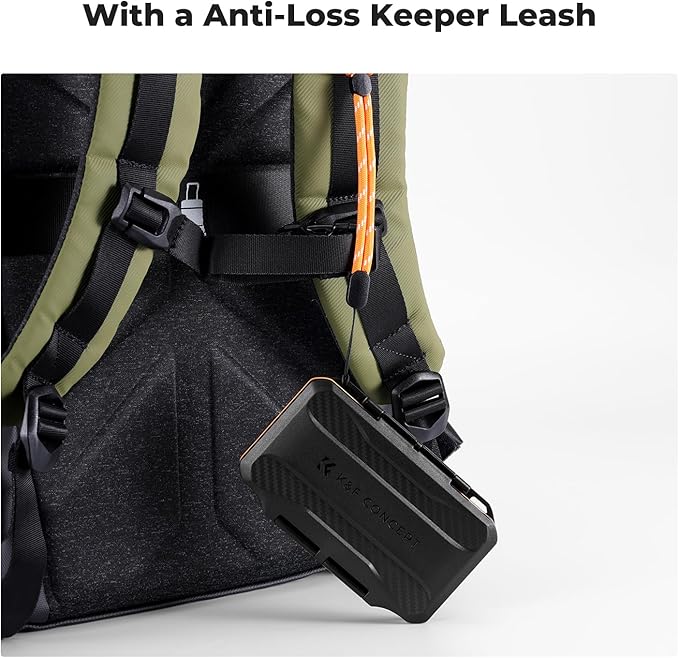 K&F Concept 6 Slots XQD Cfexpress Type-B Card Holder, Water-Resistant Memory Card Storage Carring Case, Shockproof Card Protection Box Organizer