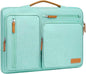 MOSISO 360 Protective Laptop Case 16 inch, 15-15.6 inch Laptop Sleeve Compatible with MacBook Pro 16, HP, Acer, Dell, Lenovo, ASUS, Side Open Carrying Case with 4 Zipper Pockets&Handle, Aqua Green