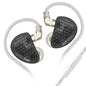 KZ AS16 Pro 8 Balance Armatures in-Ear Earphone,Pro HiFi IEMs Music Earbuds for Studio Recording,Stereo Sound Gaming Earbuds Positioning in Ear Headphones with Microphone Wired(Black,with Mic)