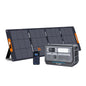 ALLWEI Solar Generator 2400W with 1x 200W Solar Panel, 2048Wh LiFePO4 Portable Power Station, Fast Charge in 1.5H, 4 AC Outlet, Expandable to 10240Wh for RV Camping Home Backup Outdoor Power Outage