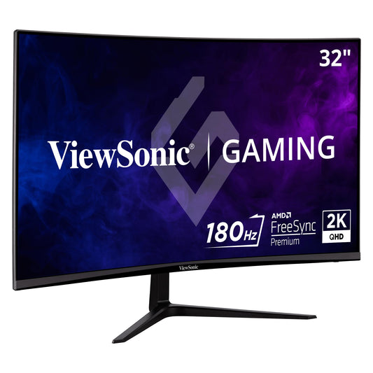 ViewSonic VX2718-2KPC-MHD 27 Inch 1440p Curved Gaming Monitor, 180Hz