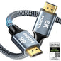 CABNEER 8K HDMI Cable 4 ft, 48Gbps High Speed HDMI 2.1 Cable, HDMI Cord 8K@60Hz 4K@120Hz Support for HDR eARC HDCP 2.2&2.3, HDMI Cable 2.1 Compatible with HDTV, Laptop, Monitor, PC