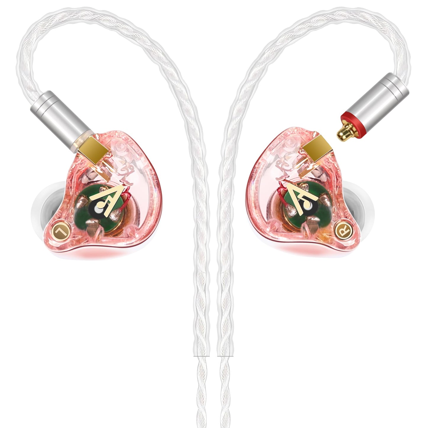 Audiovance Vibes 202 HiFi Wired Earbuds, IEM in-Ear Monitor Headphones