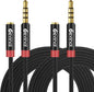 Devinal 3.5mm TRRS Headphone Extension Cable, 1/8" inch Female 4-Pole to Male Extension Cord, Mini-Jack Aux Stereo Audio Connector 10Ft/3M (2 Pack)