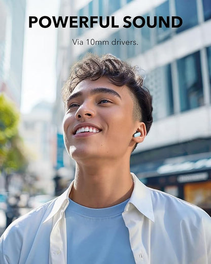 Soundcore P30i by Anker Noise Cancelling Earbuds, Strong and Smart Noise Cancelling, Powerful Bass, 45H Playtime, 2-in-1 Case and Phone Stand, IP54, Wireless Earbuds, Bluetooth 5.4 (Blue)