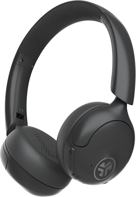 JLab Go Lux ANC Wireless Headphones, Graphite, Hybrid Active Noise Cancelling, Premium On-Ear Bluetooth Headset, Customizable Sound, Be Aware Mode, Cloud Foam Comfort, Multipoint Connection