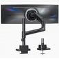 monTEK Ultrawide Monitor Arm Max 57",Height Adjustable 8.1"-25.5",White