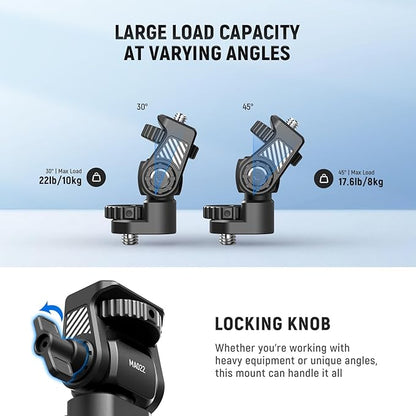 NEEWER Camera Field Monitor Mount Holder Bracket, 360° Swivel 180° Tilt Adjustable with 1/4" & 3/8" Screw Anti Twist Compatible with Atomos Ninja 5" & 7" Compatible with SmallRig Camera Cage, MA022