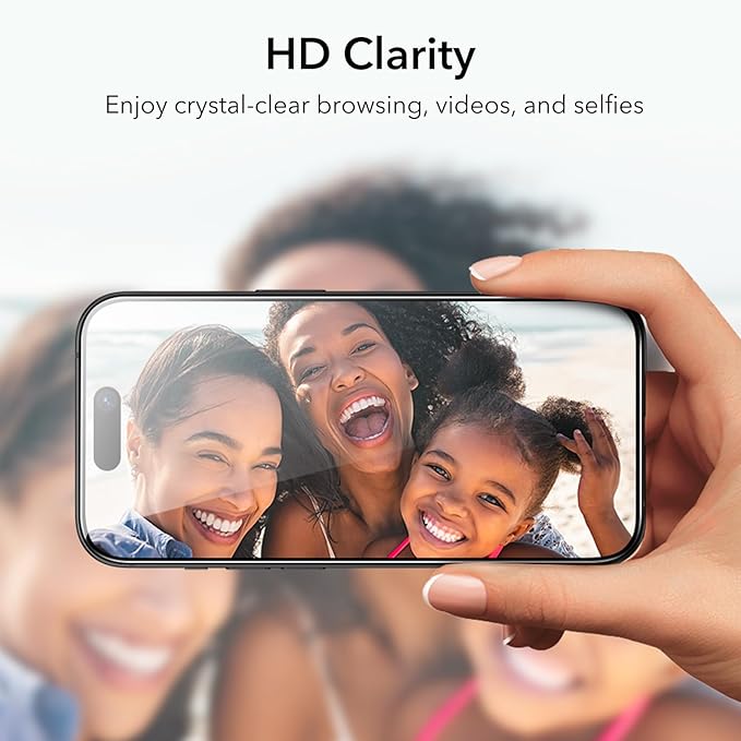 ESR 3+1 Pack for iPhone 15 Pro Max Privacy Screen Protector Set, Anti-spy Tempered-Glass Privacy Screen Protector, Micro-curved Edges, Case Friendly, 3-Pack with 1 Set of Camera Lens Protector