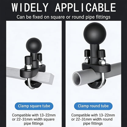 Strg Tablet Mount with U-Bolt Base for Rails 0.5'' to 1.25'' in Diameter