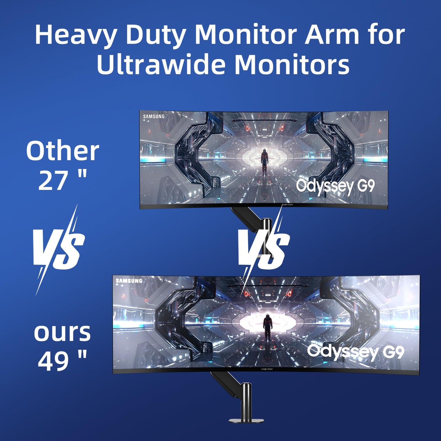Pholiten Heavy Duty Monitor Arm for up to 49 inches