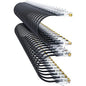 Cat6a Patch Cables 0.5ft (48 Pack) Slim, Cat6 Ethernet Patch Cable Pure Copper, Flexible Cat 6 Patch Cable 550MHZ 10G, Space-Saving Cat 6A Network Cables for Patch Panel Black