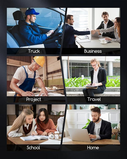Portable Thermal Printer, Bluetooth Portable Printers Wireless for Travel Home, Small Inkless Mobile Mini Printer for Phone Laptop, Support 8.5'' x 11'' US Letter,A4,4.33'',3.14'',2.08'' Thermal Paper