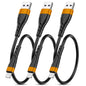 OIITH USB C Cable, USB A to USB C 3A Fast Charging (3FT 3Pack) Phone USB Type-C Charge Cable Android Charge Cord USB C Charger Cable for iPhone 15 Plus/Pro/Pro Max/Samsung/Pad/Laptop/LG/-Red