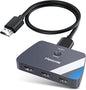 NEWCARE HDMI Switch 3 in 1 Out, 4K@60Hz HDMI 2.0 Switch with 2.6FT HDMI Cable, 3-Port HDMI Switcher Selector, Supports 4K 30Hz 3D 1080P HDCP2.2 for PS5 Xbox DVD Player Fire Stick PC, Grey