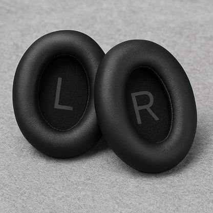 Premium Replacement Ear Pads for Bose Bose QC45– Soft Protein Leather & Memory Foam Cushions – Enhanced Noise Isolation – Easy Installation Kit,Video & Cleaning Cloth (Black)