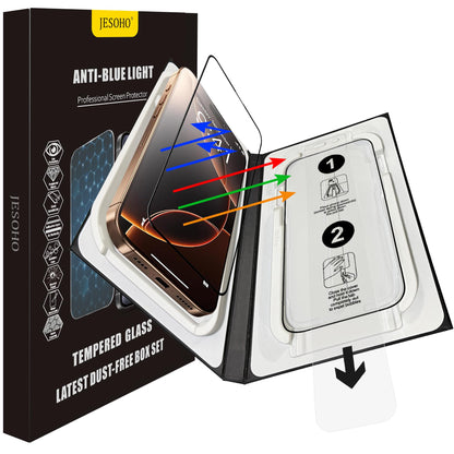 JESOHO Blue Light Blocking Screen Protector for iPhone 17/16 Pro (6.1 ")