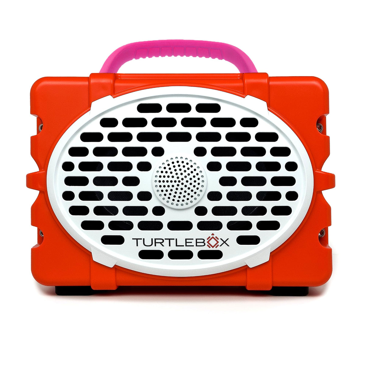 Turtlebox Original Gen 3 Outdoor Bluetooth Speaker, White/Royal Blue
