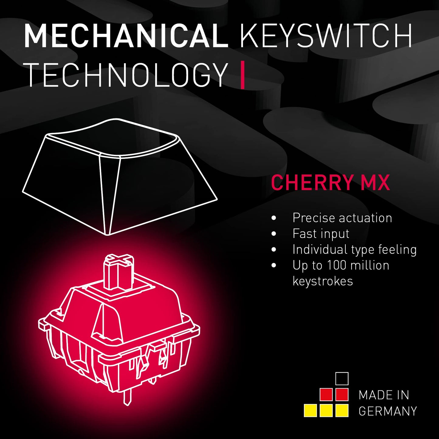Cherry MX 3.0S Wired Mechanical Gaming Keyboard MX Brown Switches