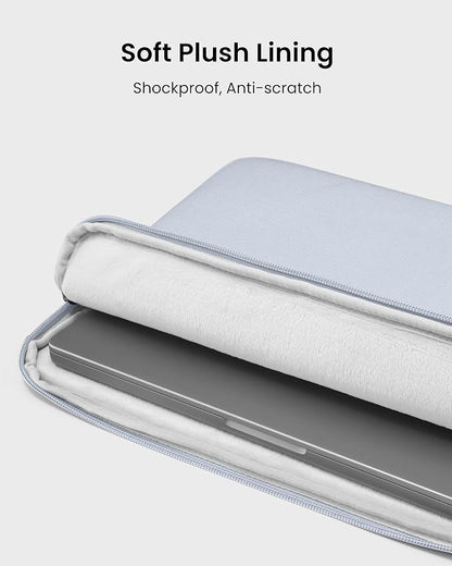 tomtoc Slim Laptop Sleeve Case for 13-inch New MacBook Air M4/A3420 M3/A3113 M2/A2681, M1/A2337 2025-2018, MacBook Pro M2/M1, Water-Resistant Protective Carrying Case with Accessories Pocket
