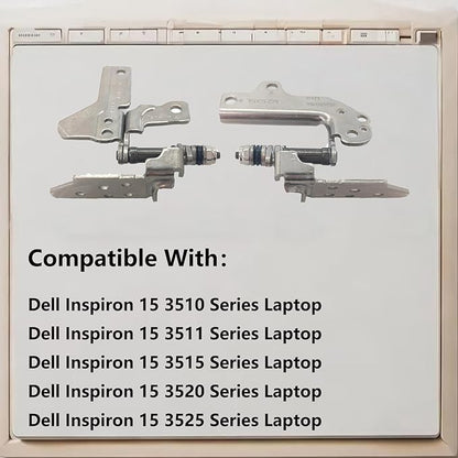Replacement Left & Right LCD Hinge for Dell Inspiron 15 3510 3511 3515 3520 3521 3525 Series Laptop Screen Axis Sharft 87GX7 NVGVH, 00WPN8 0DDM9D 087GX7, GDM50