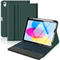 MoKo Touch Keyboard Case for iPad (A16) 11th/10th Gen,Nosegay Pink