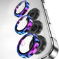 YWXTW Camera Lens Protector for Samsung Galaxy S25 Accessories [1:1 Fit & Ultra Clarity] 9H Tempered Glass Metal Individual Ring Camera Cover Screen Protector for S25, Case Friendly (Multi-Coloured)