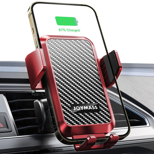 Wireless Car Charger, 15W Fast Charging Auto Clamping Car Charger Cell Phone Holder Mount Vent for iPhone 15 14 13 12 Mini Pro Max 11 XR XS X, Samsung Galaxy S23 Ultra S22 S21+ Note 20, etc