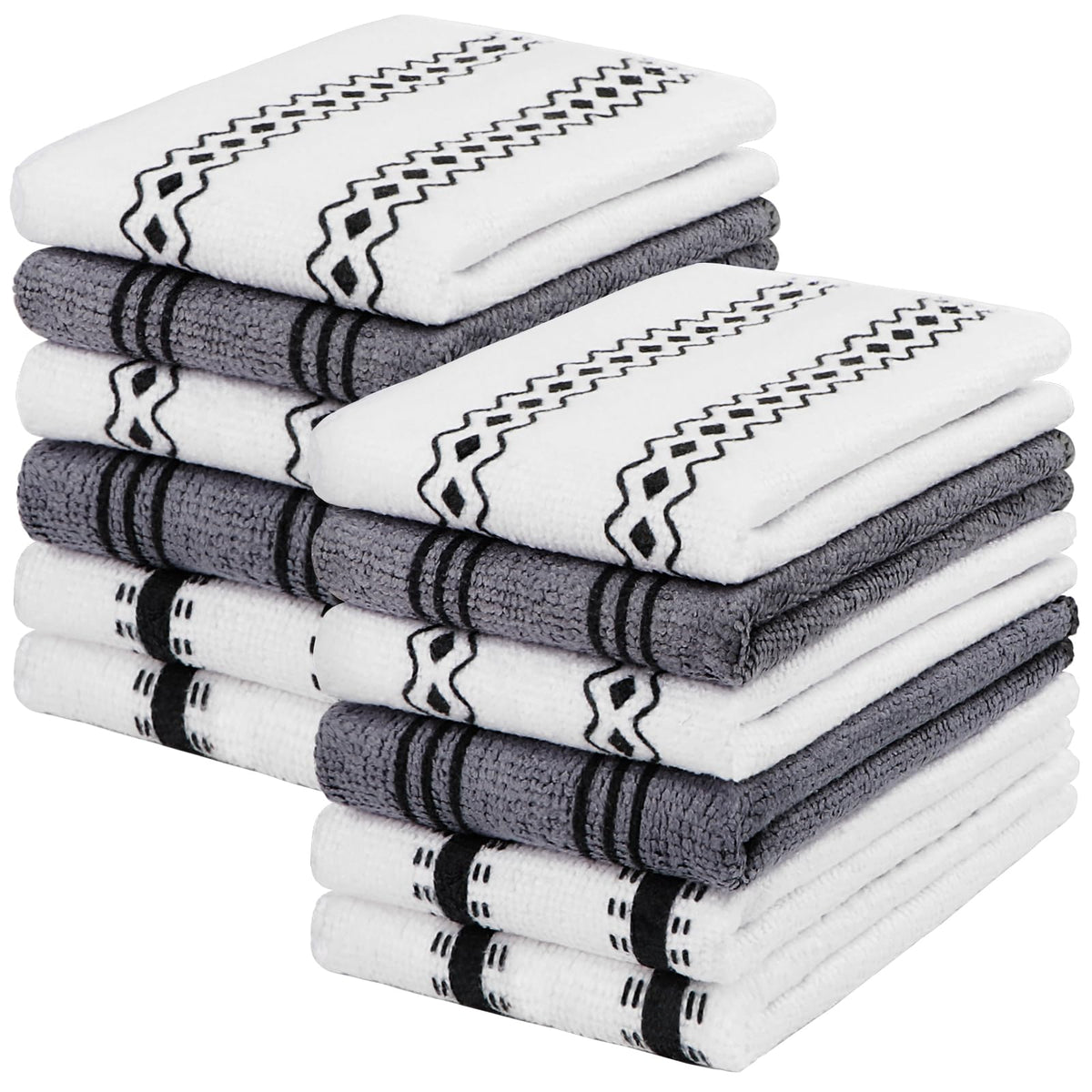 HOMEXCEL 100PK Microfiber Cleaning Cloth, Cleaning Rag for Home, 11.5x11.5