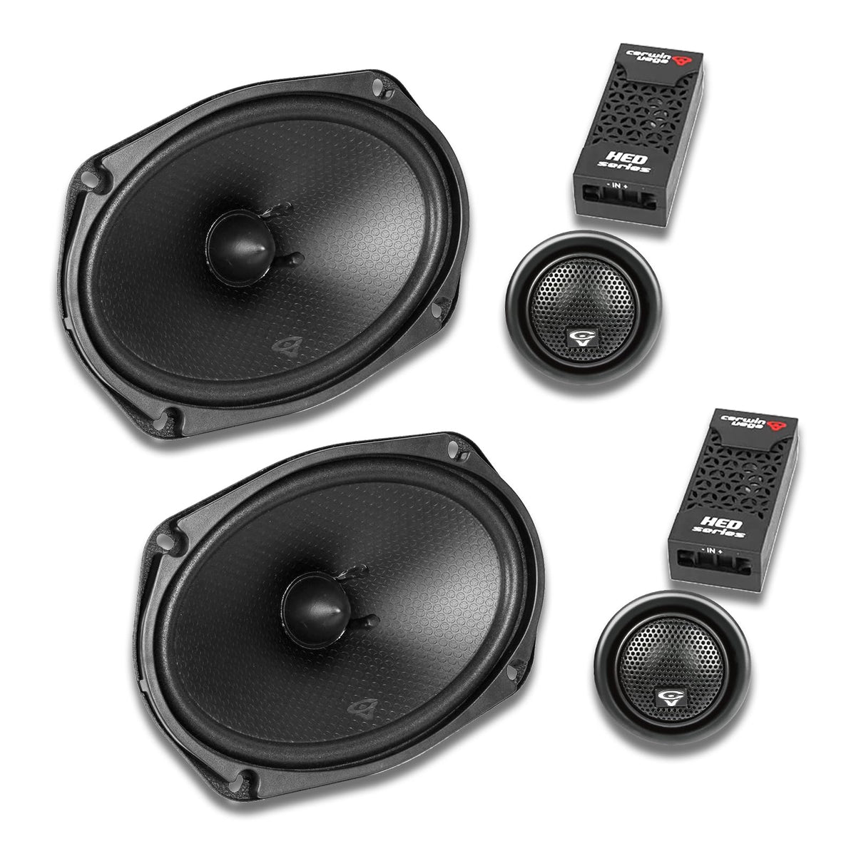 CERWIN-Vega! H693 6"× 9" 3-Way 150W 4Ω Coaxial Full Range Speaker Set(Pair)