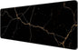 Dynippy Thin Extended Gaming Mouse Pad （31.5 * 11.8 * 0.08 inch） with Stitched Edges Large Mousepad Long XXL Keyboard and Mouse pad Desk Mat for Gaming Office & Home - Black Gold Marble