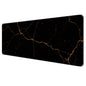 Dynippy Large Thin Mouse Pad with Stitched Edges, Black White Marble