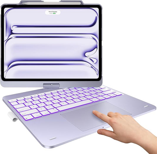 typecase Keyboard Case for iPad 13" & 12.9", Trackpad, 360° Rotating