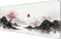 Dynippy Thin Extended Gaming Mouse Pad （31.5 * 11.8 * 0.08 inch） with Stitched Edges Large Mousepad Long XXL Keyboard and Mouse pad Desk Mat for Gaming Office & Home - Artistic Painting