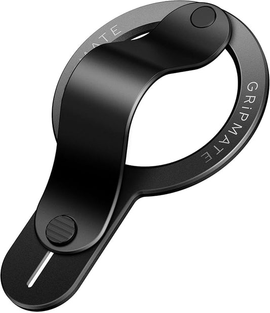 GripMate for MagSafe Phone Grip for iPhone - Magnetic Phone Ring Holder Detachable for iPhone 17 - Comfortable Finger Phone Ring Grip for Apple 16/15/14/13/12,Black
