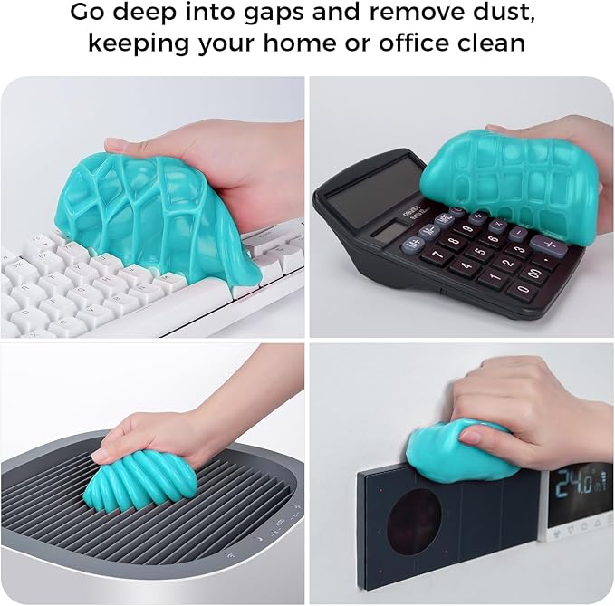 ColorCoral car Cleaning Gel Keyboard Cleaner car Interior Cleaner Kit Blue