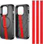 Silicone Phone Strap Holder for Hand, 3pcs Grips for Case with Clip of Phone Finger Grip Strap as Loop Holder for iPhone 15/15 Pro, Android(230, 3 Red)