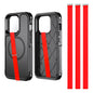 TEAMOLA Silicone Phone Grip Strap, Anti-Slip Phone Hand Holder Black 210