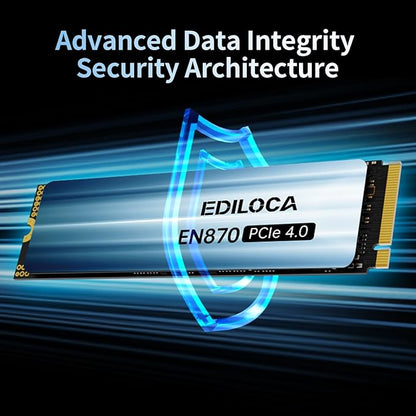 2TB SSD NVMe M.2 2280 PCIe Gen4 x4 Internal Solid State Drive - Up to 7400MB/s, 2TB SSD PS5 Dynamic SLC Cache, PS5 Compatible for Gaming PC Laptop(EN870)
