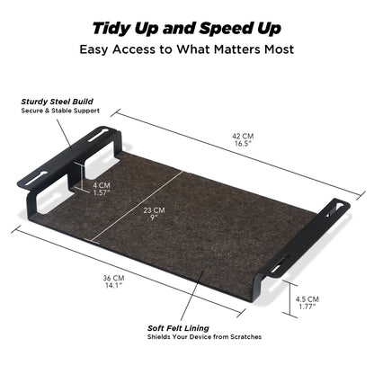ULTRARM Moodular Storage Tray Add-On for Slide Rails, Do Not Use Alone