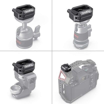 SmallRig Universal Cold Shoe Mount, Multi-Functional Shoe Adapter with Safety Release, for DSLR Camera Rig Microphone LED Light - 2797