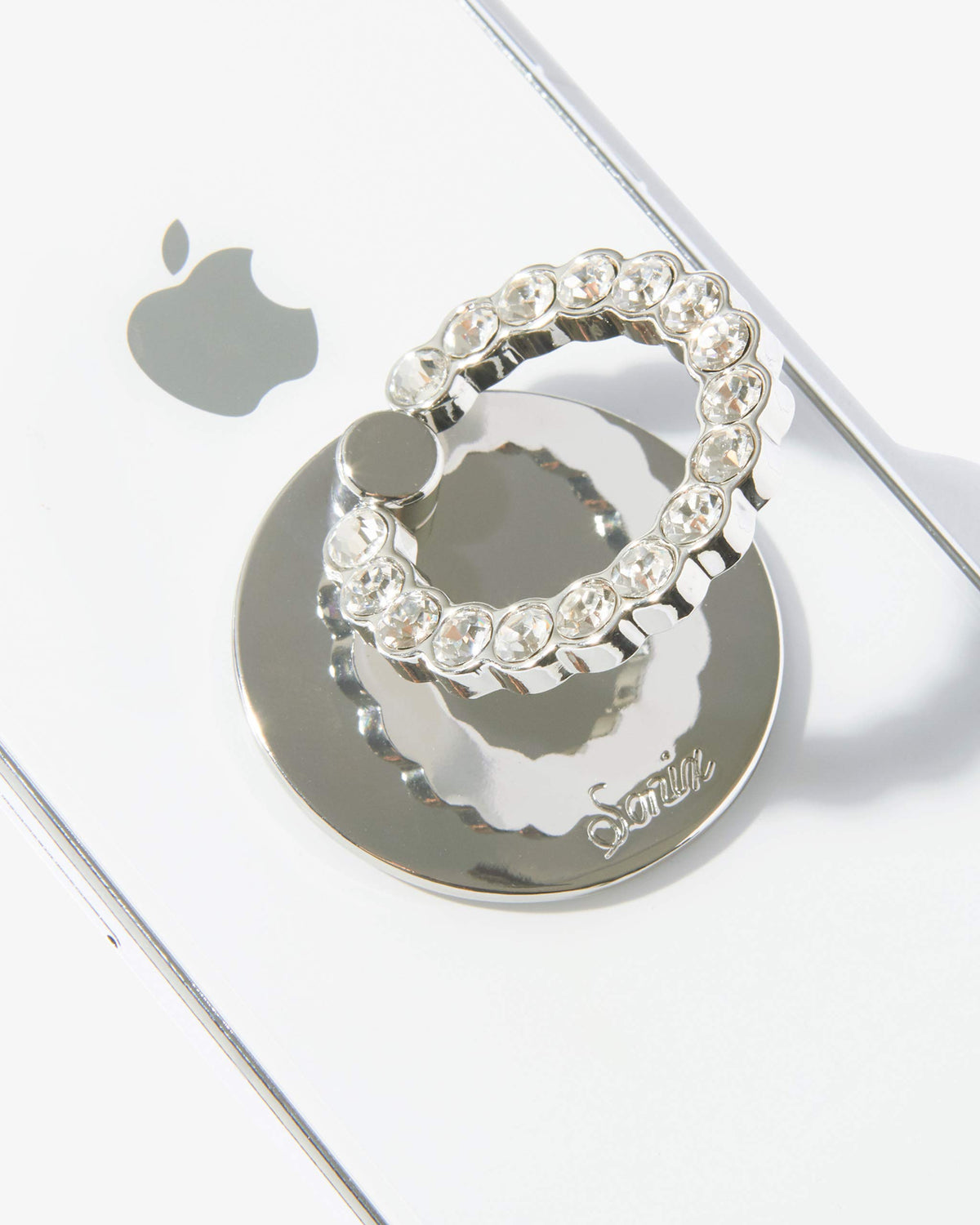 Sonix Embellished Crystal Rhinestone Phone Ring and Stand (Gold, Rainbow)