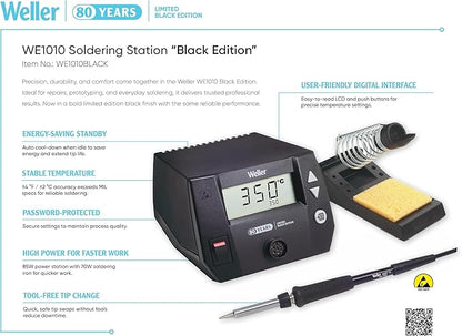 Weller 80th Anniversary Black Series WE1010 120V Soldering Station | WE1010BLACK