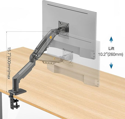 NB North Bayou Monitor Mount,Fits 17-30" or Bigger Computer Monitors(Within 19.8lbs), Adjustable Stand with Tilt Rotation Swivel Function, Desk Mount F80