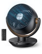 DREO Fan for Bedroom, Desk Air Circulator Fans with Remote, 11 Inch Table Fan for Whole Room, 65ft Powerful Airflow, 120° Vertical Manual and 90° Oscillating, 4 Speeds, 8H Timer, 25dB Quiet, Home